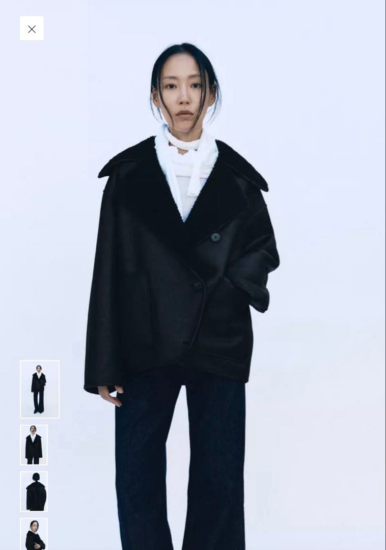 ZARA ダブルフェイスジャケット
