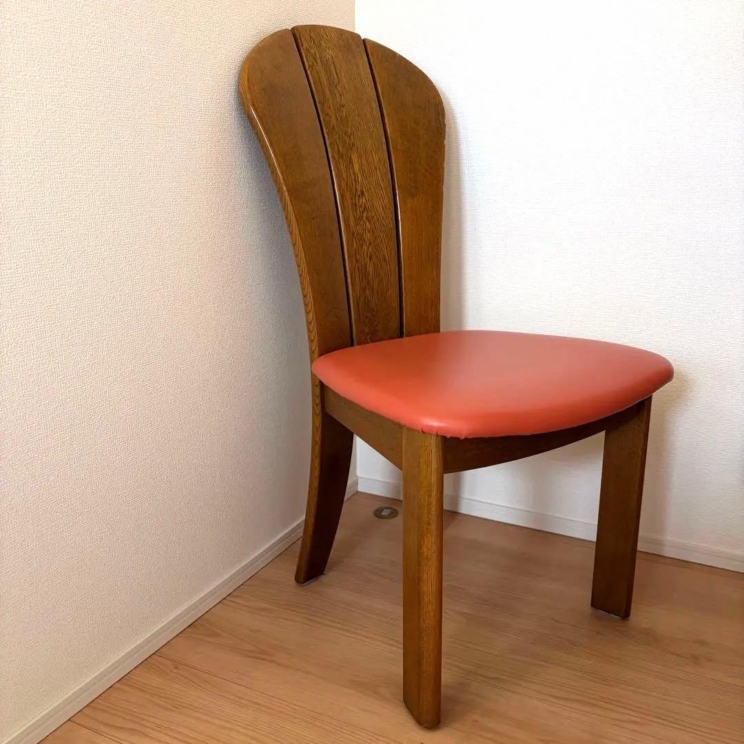 レア★皇室御用達　浜本工芸　楢　ナラ無垢チェア　ヴィンテージ
