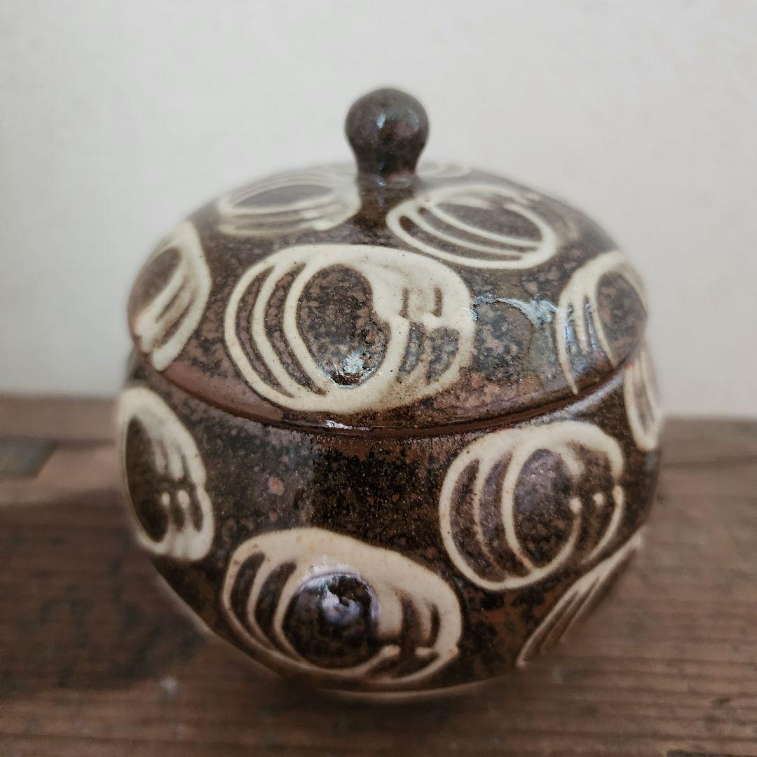 No.102　新品　やちむん　蓋物　タラフー