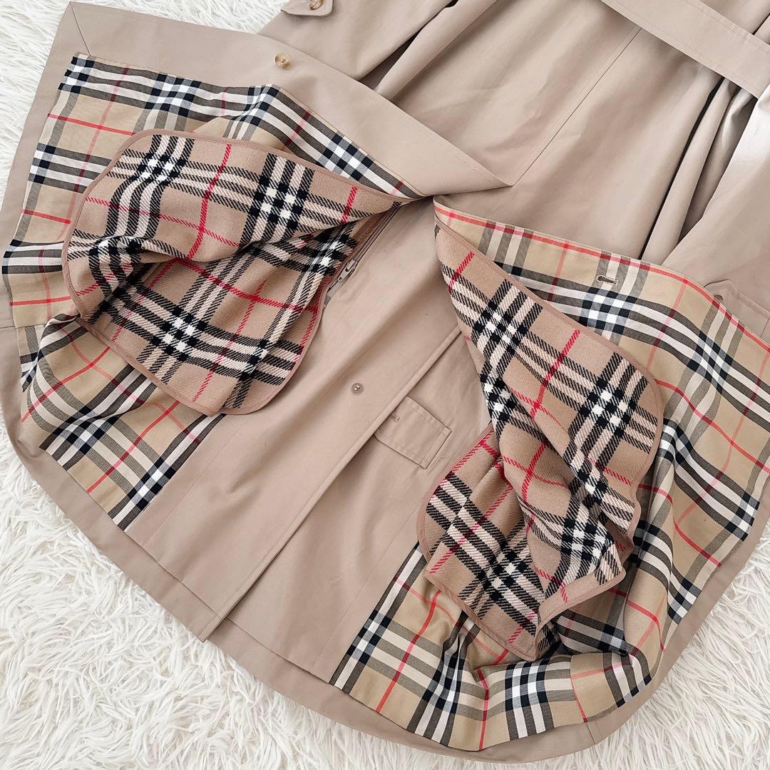 極美品✨バーバリーロンドン ステンカラーコート ロング ベルト ライナー 9AR