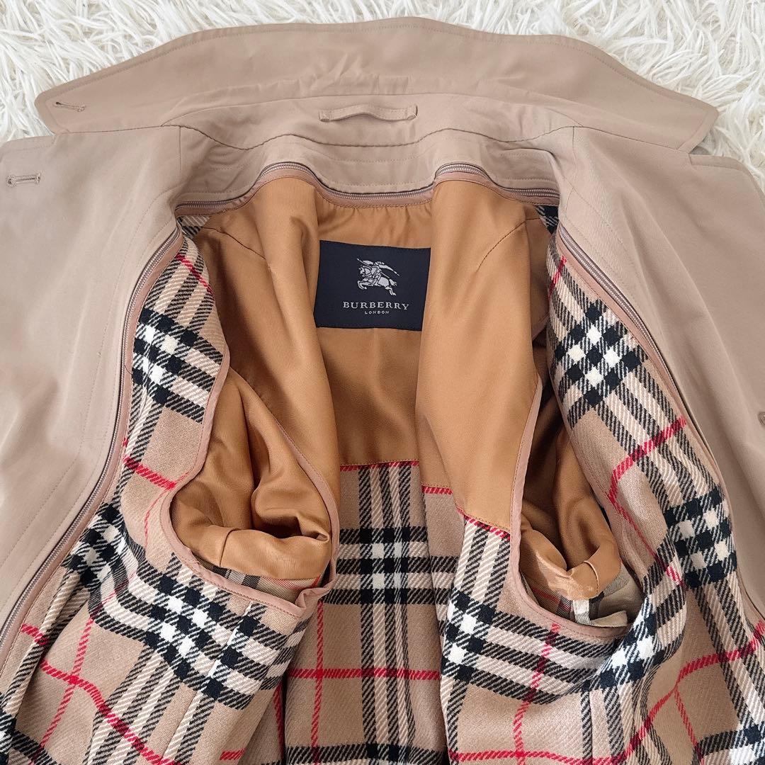 極美品✨バーバリーロンドン ステンカラーコート ロング ベルト ライナー 9AR