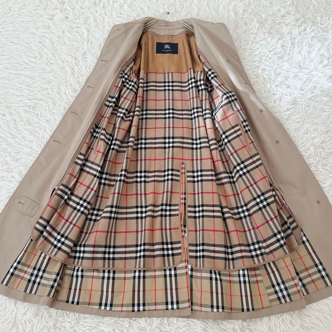 極美品✨バーバリーロンドン ステンカラーコート ロング ベルト ライナー 9AR