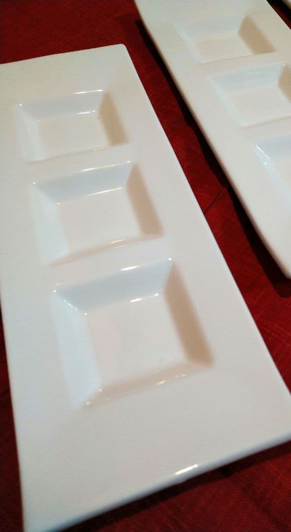 ⬛九谷焼 司峰作３盛皿♦グッドデザイン・ビュッフェプレート賞受賞９盛 皿計３皿