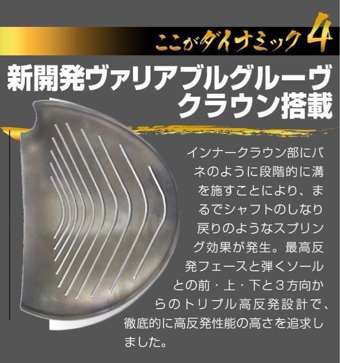 【新品】激飛び20Yアップの高反発誕生！ダイナミクス プレステージ ドライバー