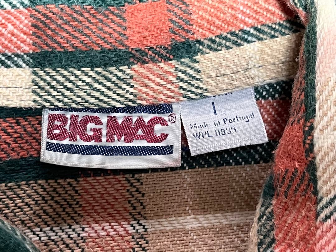 BIG MAC 80s VINTAGE ネルシャツ　ヘビネル　ヴィンテージ