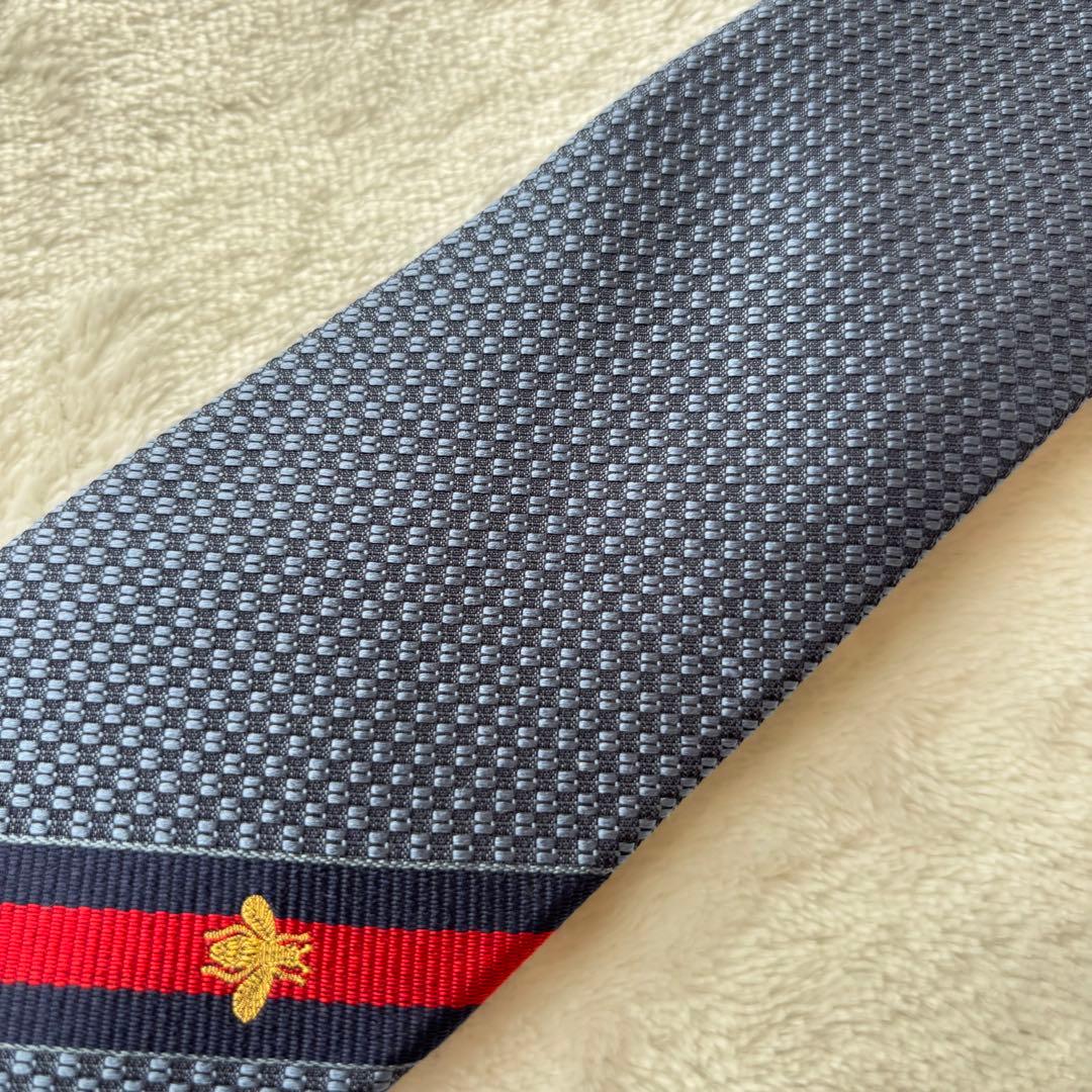 【未使用級✨️】グッチ GUCCI ソリッドタイ シェリーライン メンズ ネクタイ