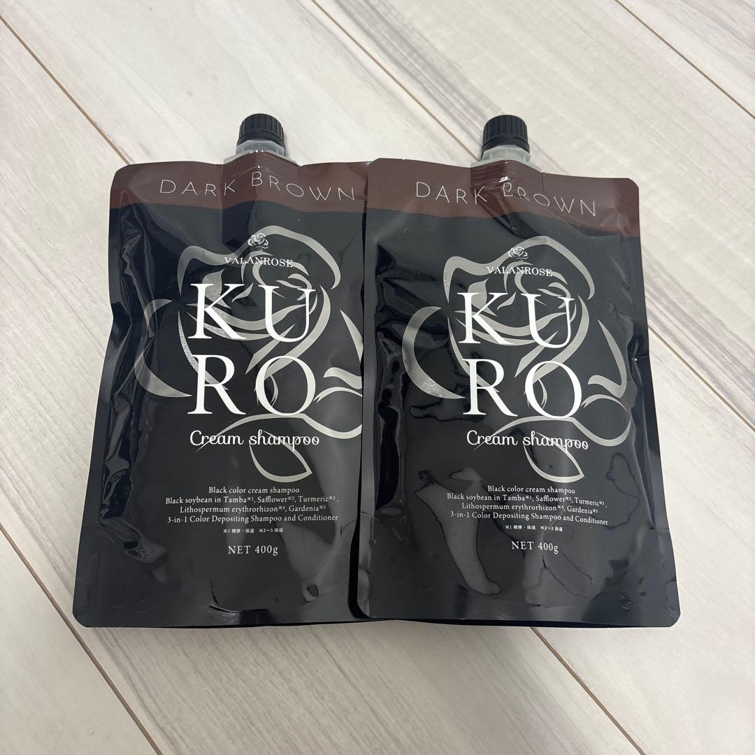 バランスローズ　KURO 洗髪シャンプー　ダークブラウン