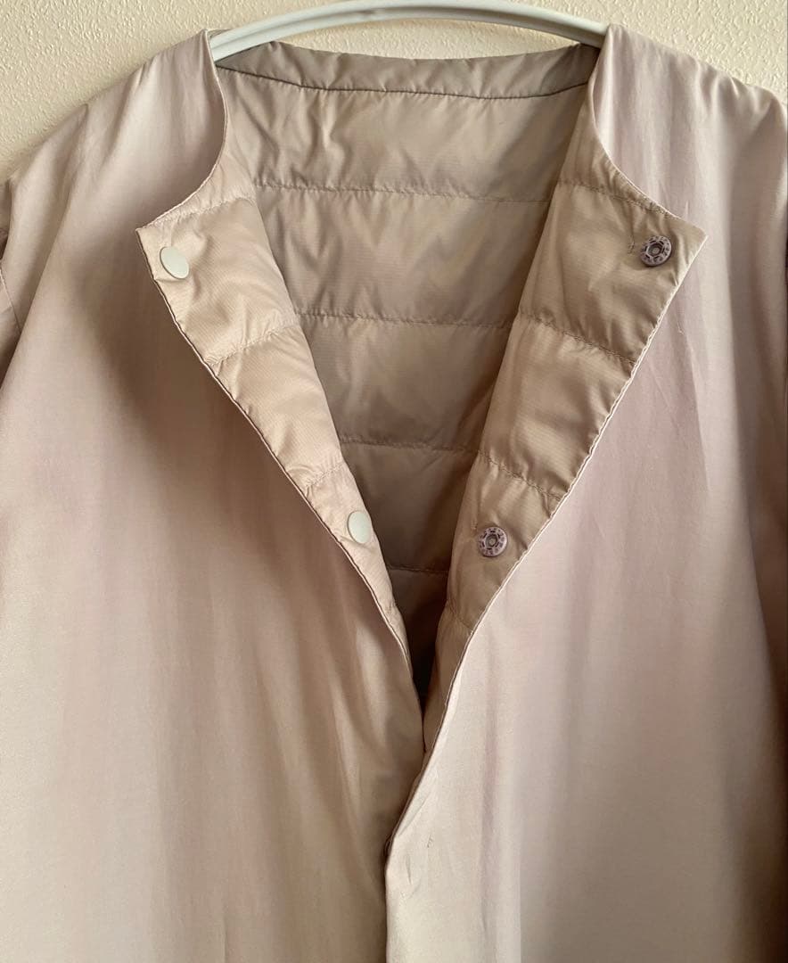 Plantation　ライトリバーダウンコート　薄ベージュ　プランテーション