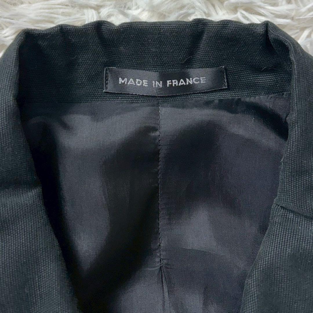フランス製 agnès b. HOMME ステンカラーコート　希少　黒