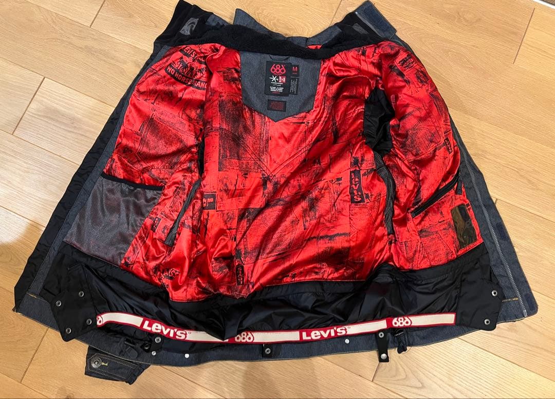 完全未使用品686 ×Levi's コラボスノーボードウエアジャケットリーバイス