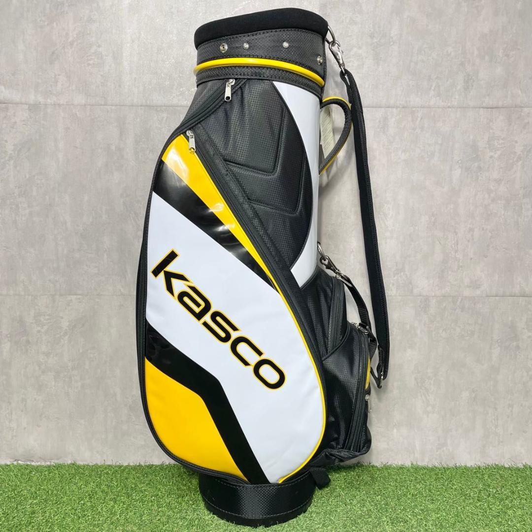 【未使用品】kasco キャスコ キャディバッグ ゴルフバッグ イエロー 大人気