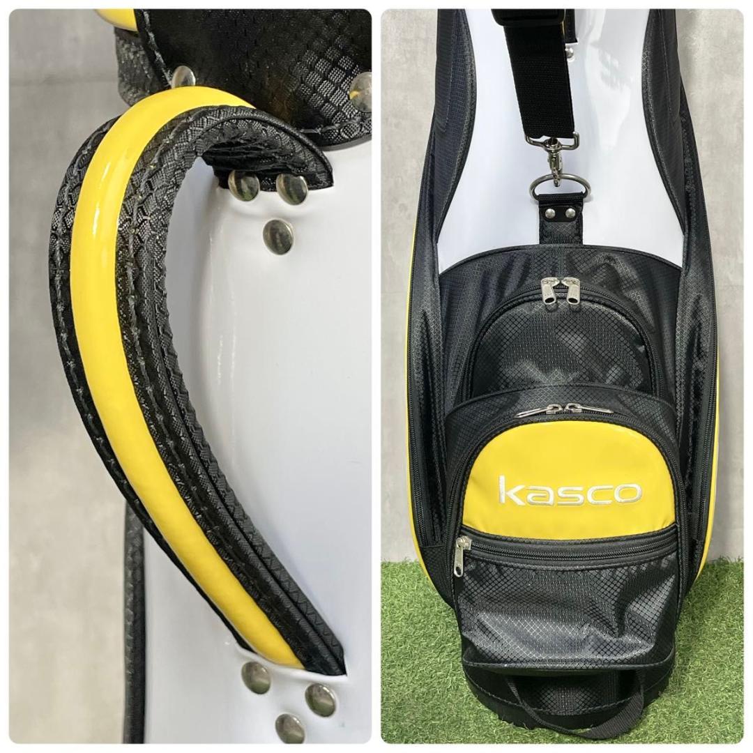 【未使用品】kasco キャスコ キャディバッグ ゴルフバッグ イエロー 大人気