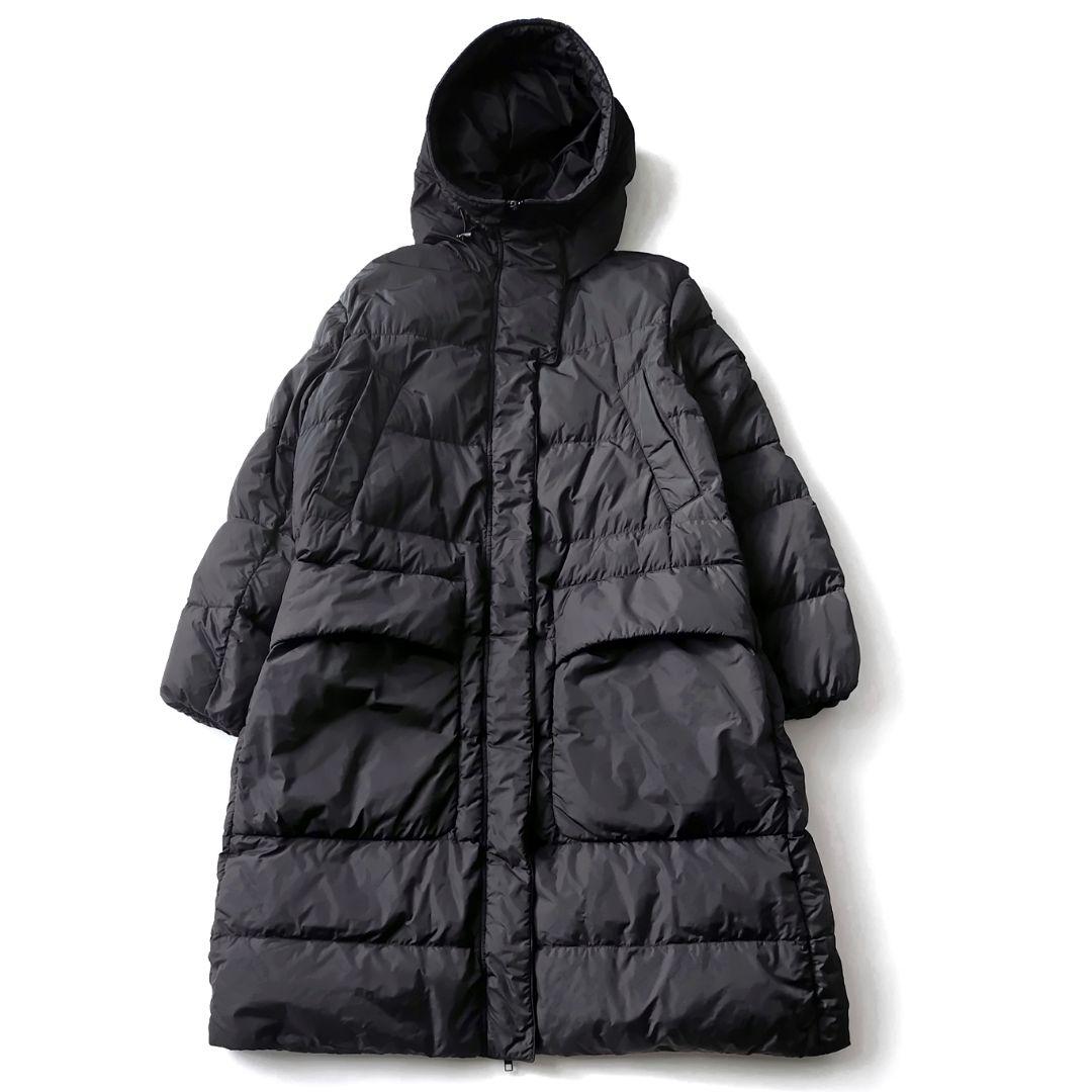 現行★デュベティカ D DOT DUE ロングダウンコート黒大きめ44-46XL