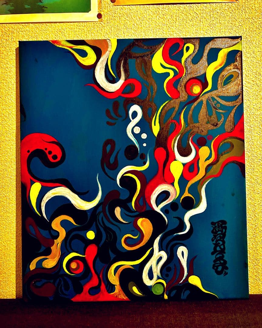 アクリル絵の具　イラスト