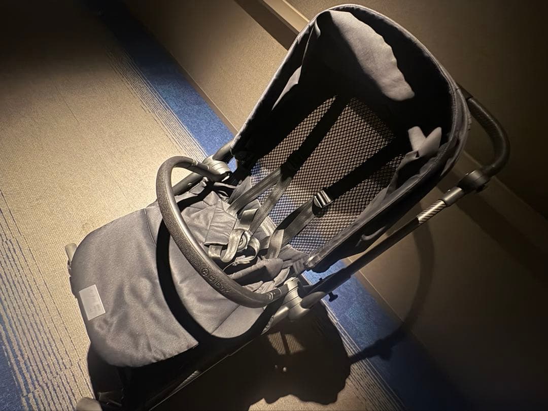 送料込み付属品付★Cybex Melio ベビーカー ディープブラック2023