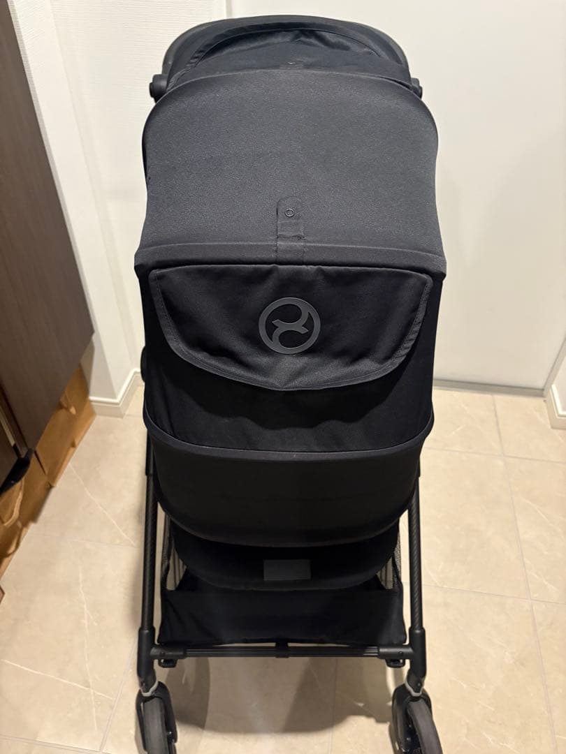 送料込み付属品付★Cybex Melio ベビーカー ディープブラック2023