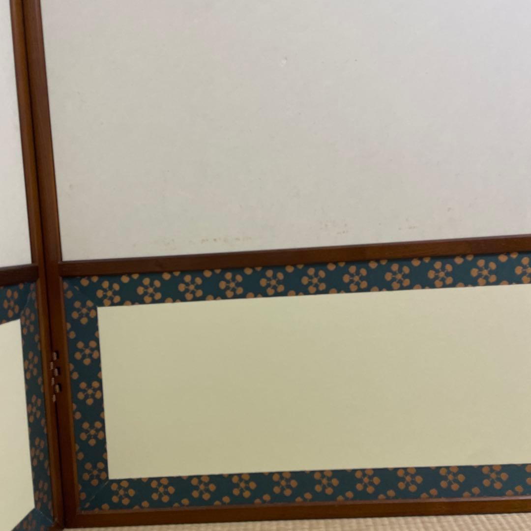 風呂先屏風　利休梅/網代