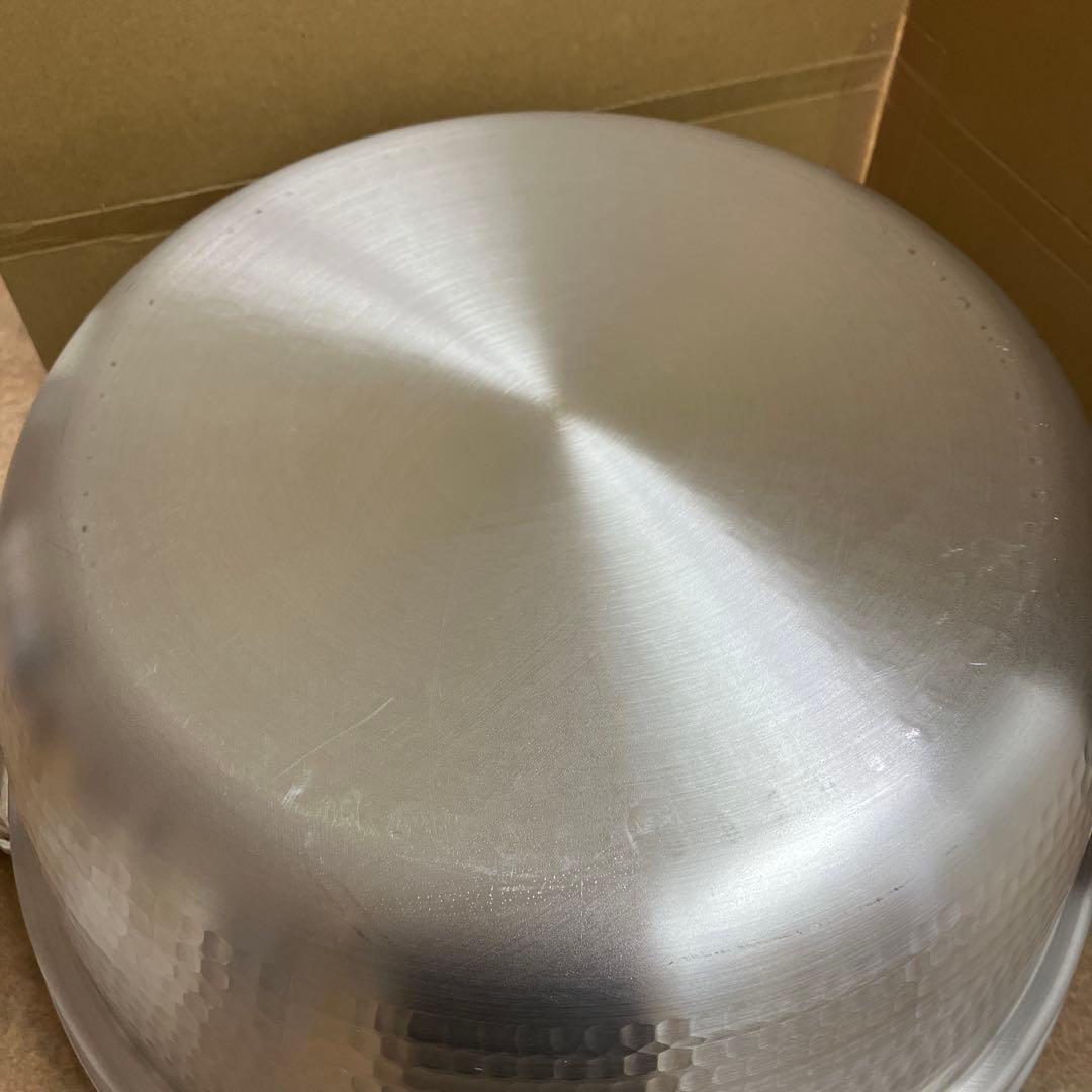 お値下げしました。アカオアルミ料理鍋36㎝業務用