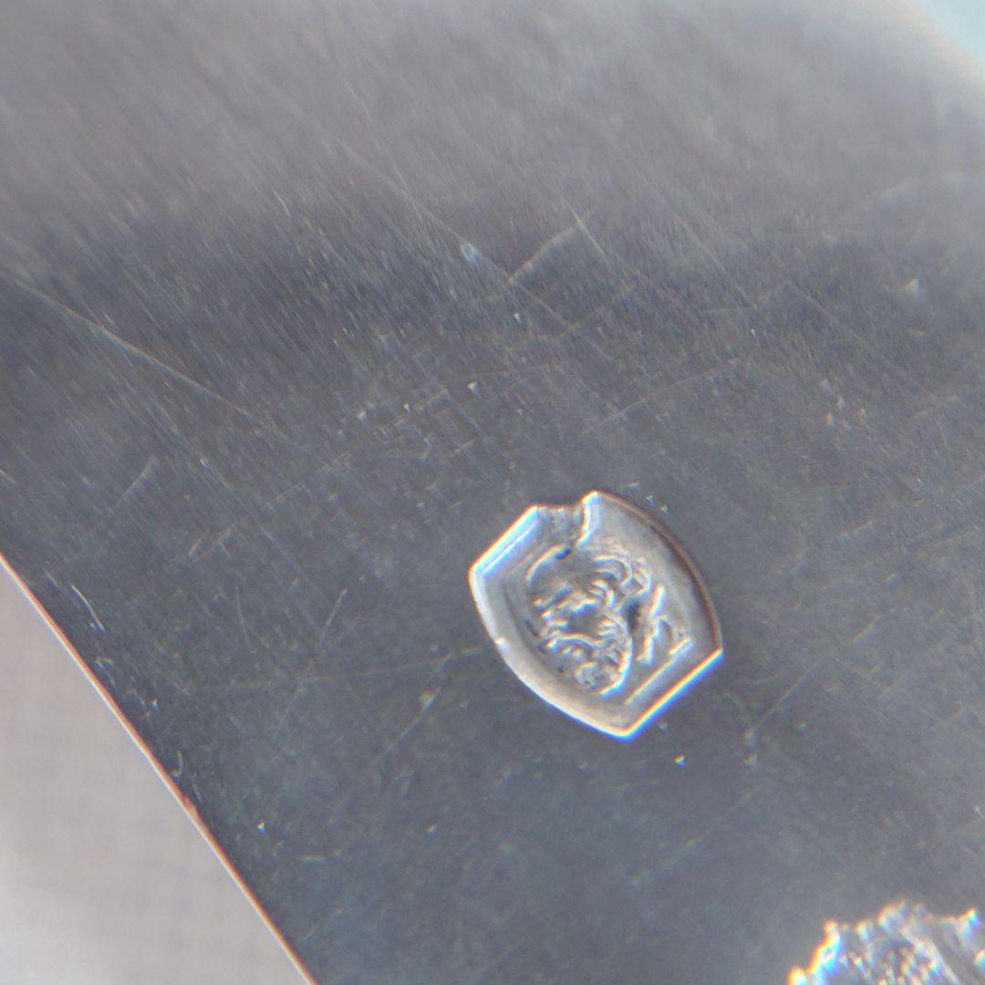 フランス製　純銀　シルバー800 ティーナイフ　マザーオブパール　白蝶貝　2本組