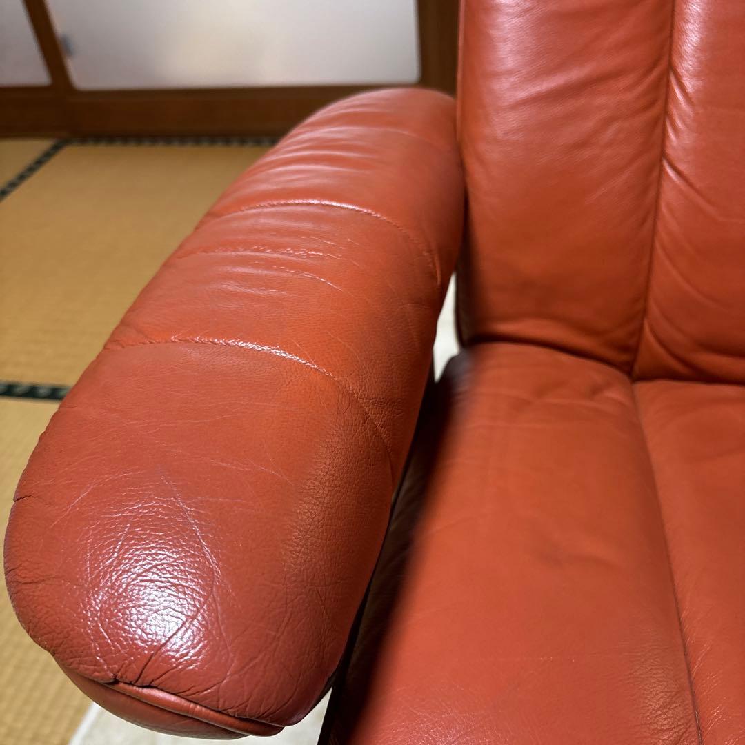 美品　エコーネス ストレスレス コン サル 本革リクライニングチェア