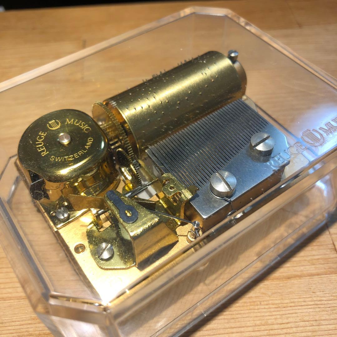 REUGE スイス製 真鍮オルゴール Tristesse 別れの曲　ショパン