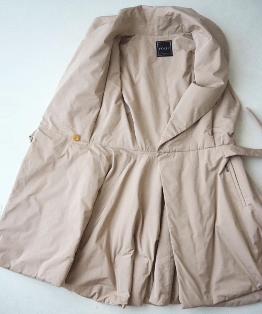 seiko様FOXEY フォクシー ラッフルシェイプ 中綿 ジレ コート 38