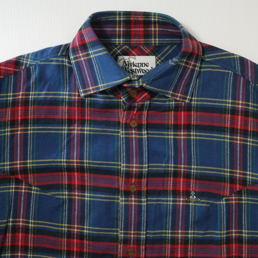 Vivienne Westwood MAN 長袖ネルシャツ 48
