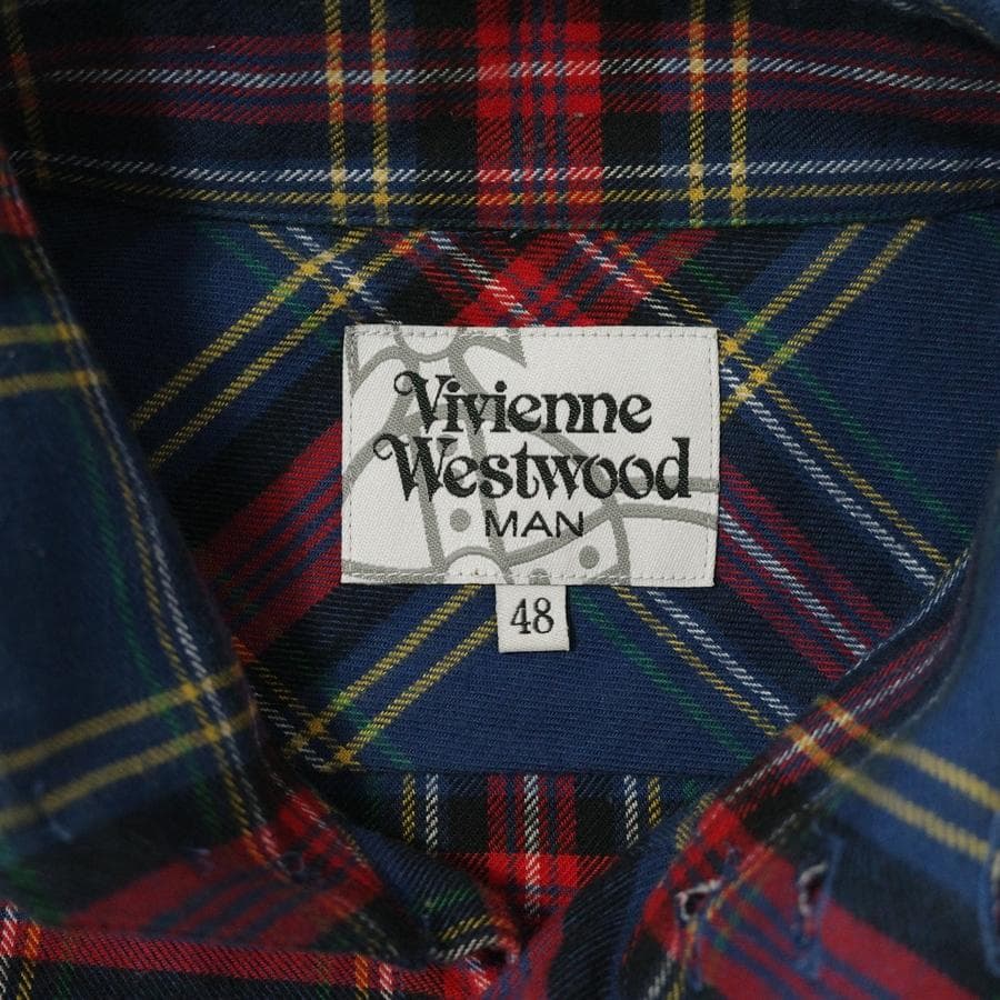 Vivienne Westwood MAN 長袖ネルシャツ 48