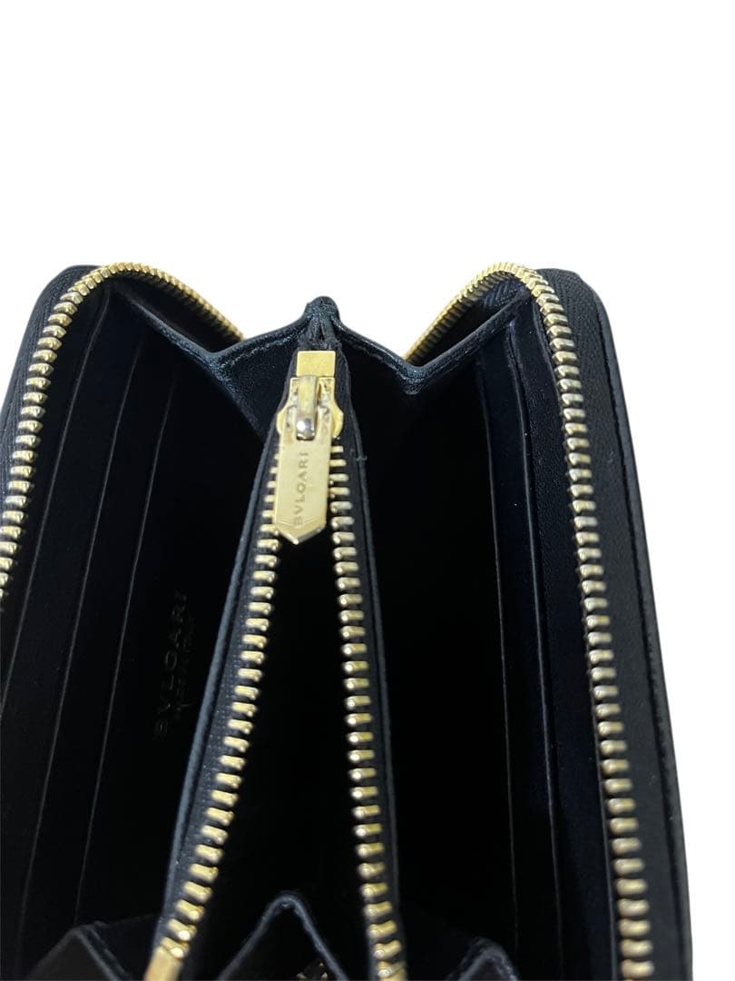 ✨️美品✨️BVLGARI ブルガリ レザー 財布 ケース ラウンドファスナー