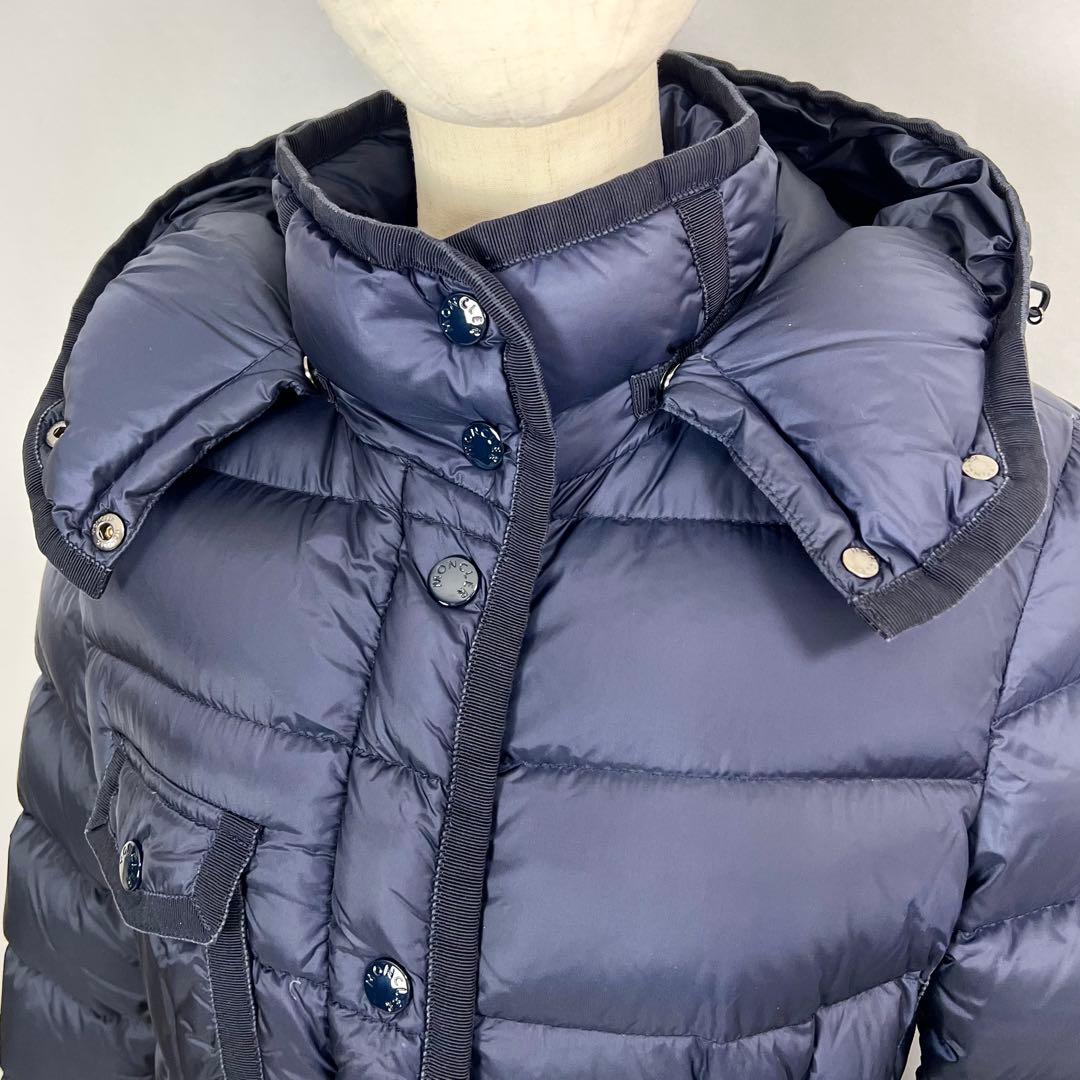 『美品』MONCLER HERMINE エルミンヌ ネイビー ダウンジャケット