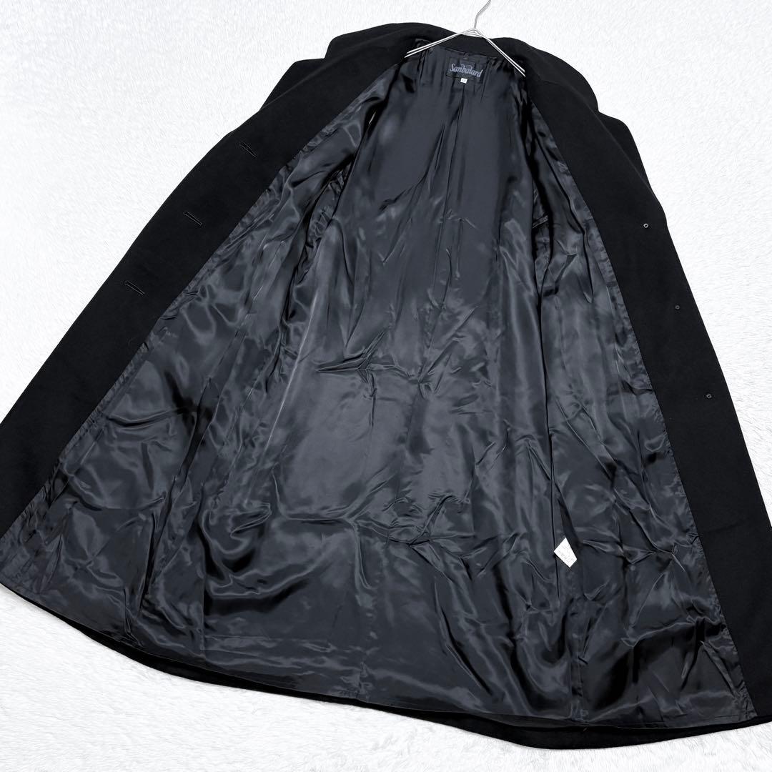 【美品】カシミヤ 100% コート 大きいサイズ 日本製 オフィス 冠婚葬祭