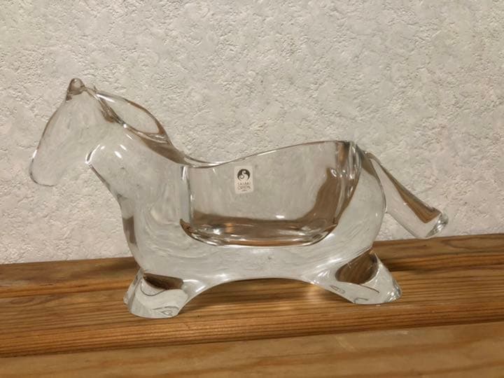 ガラスのお馬　小物入れ