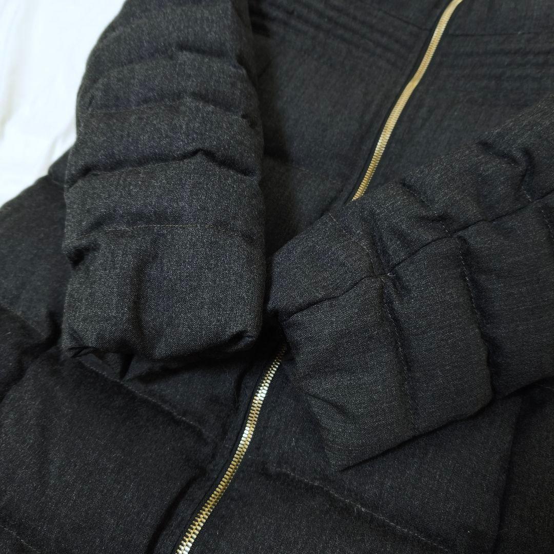 美品✨タトラス ノーブル別注 ウールダウンコート ロング丈 グレー M