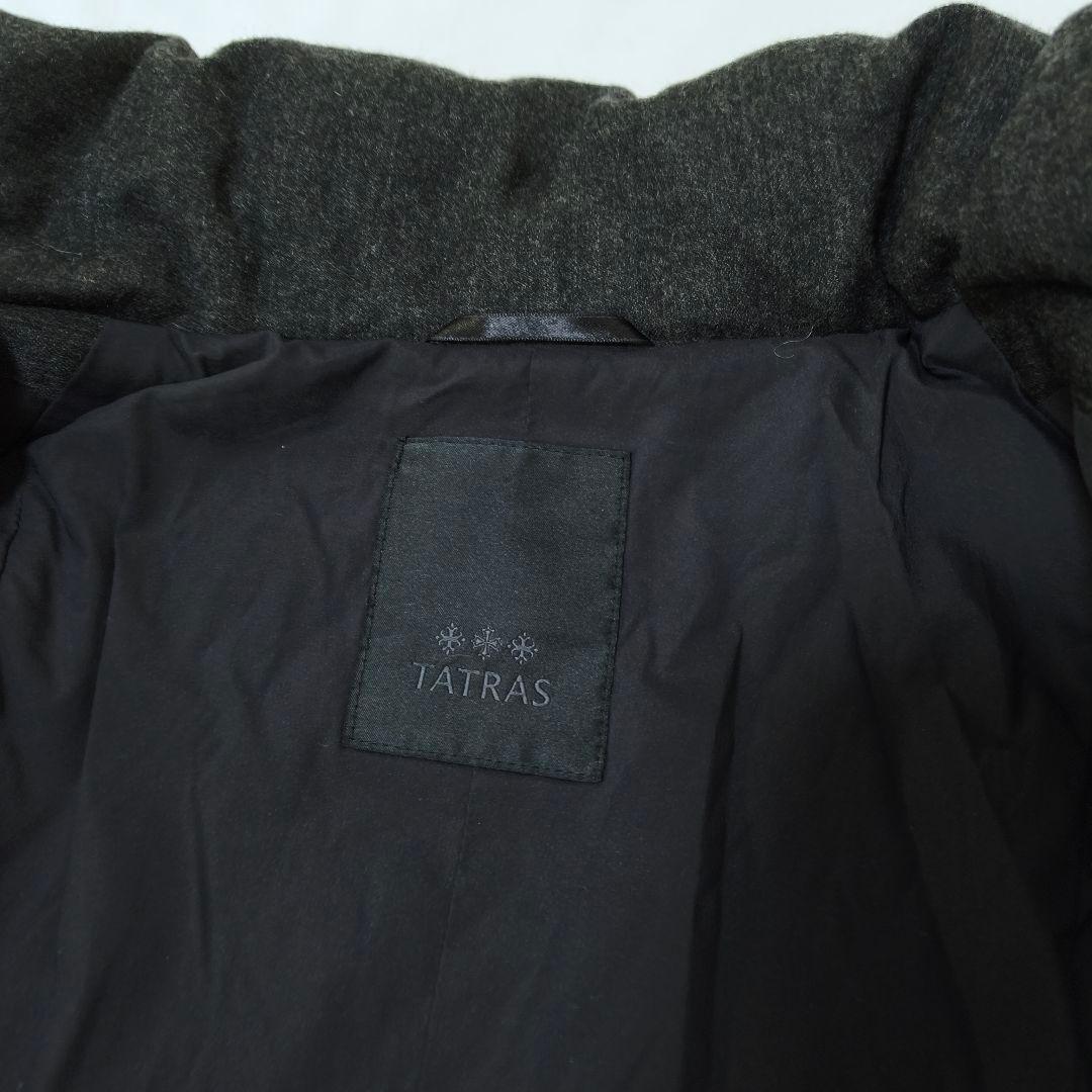 美品✨タトラス ノーブル別注 ウールダウンコート ロング丈 グレー M