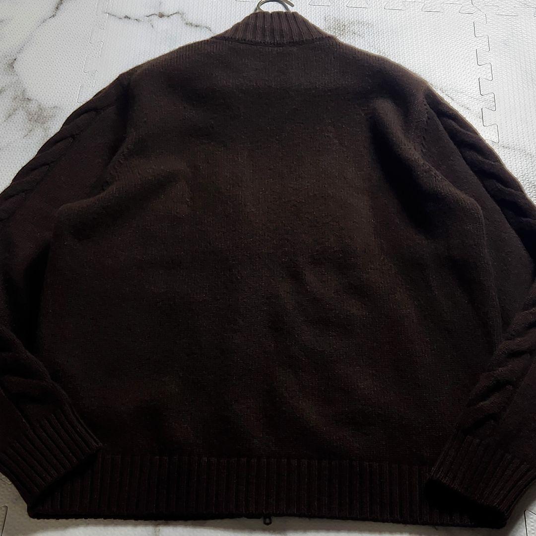 贅の極み✨ブリオーニ ドライバーズジャケット カシミヤ 鹿革 切り替え