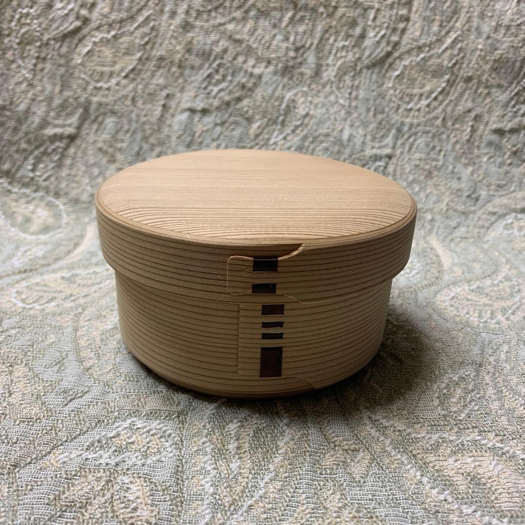 柴田慶信商店　曲げわっぱ　白木　丸弁当箱