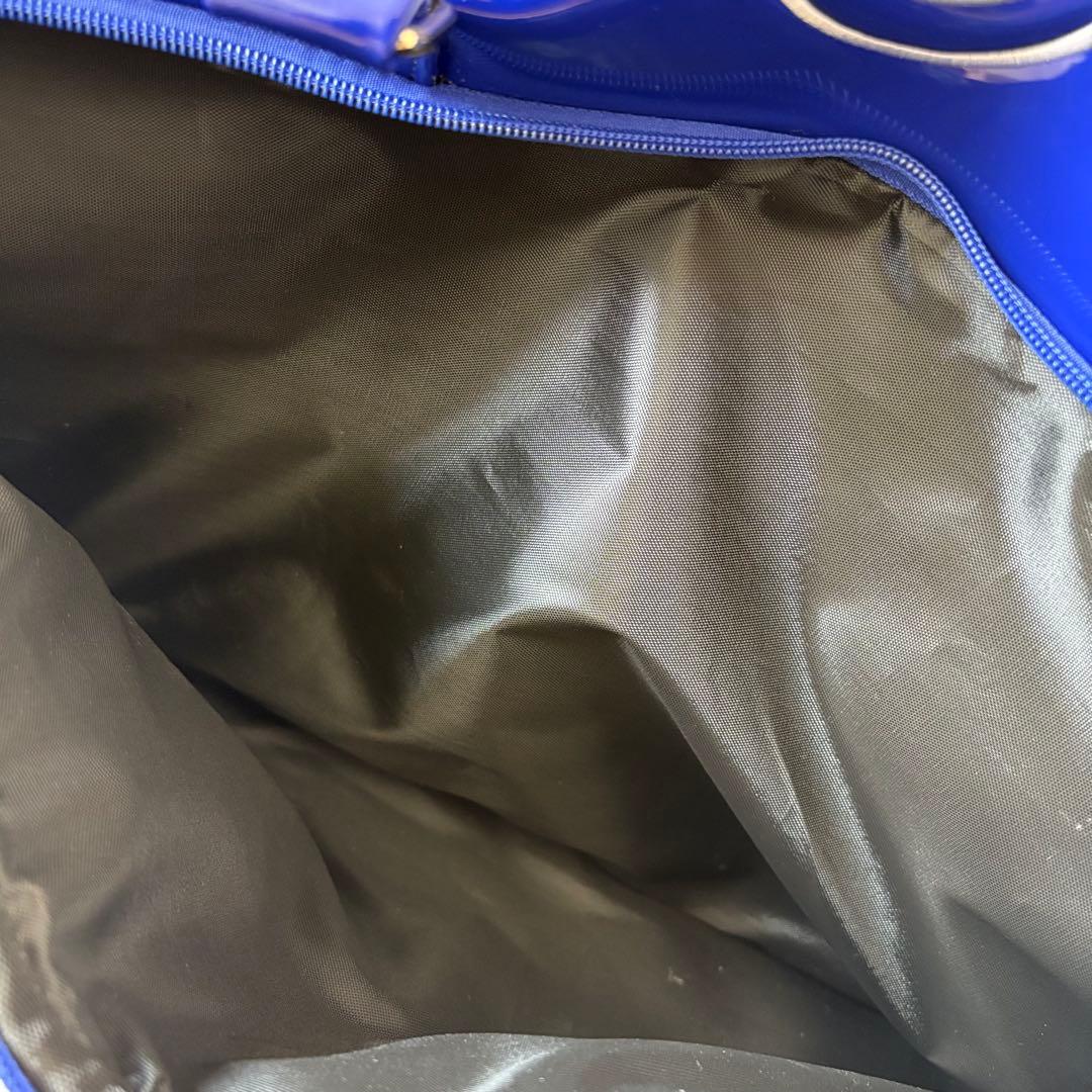 【超激レア】パーリーゲイツ　エナメル　ボストンバッグ　2way ブルー　ホワイト