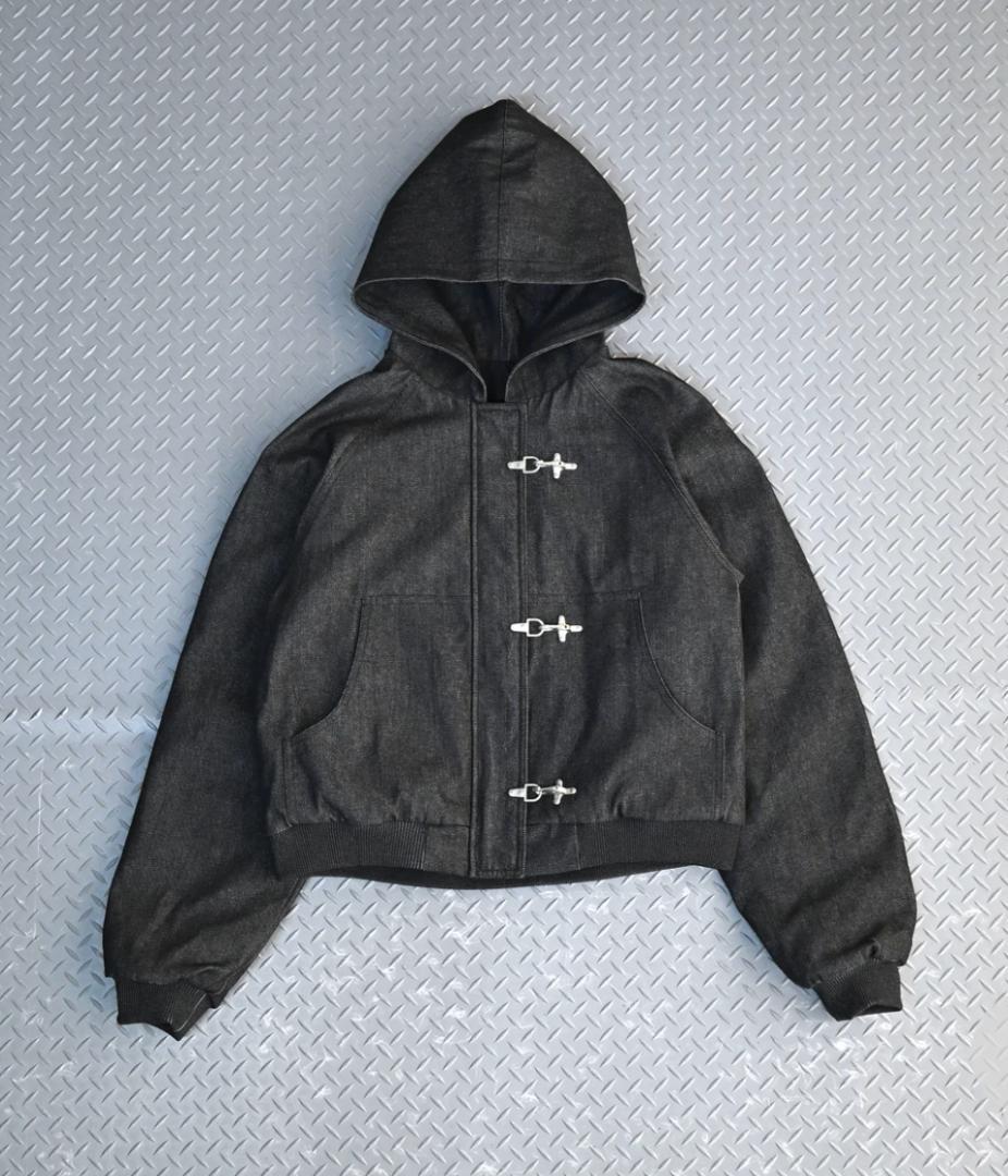 【SALE】L2089トグルフックリジットアクティブジャケットMblack地底人