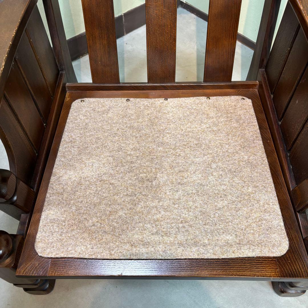 【オールドカリモク】 / 1人掛けソファ 　木製アームチェア