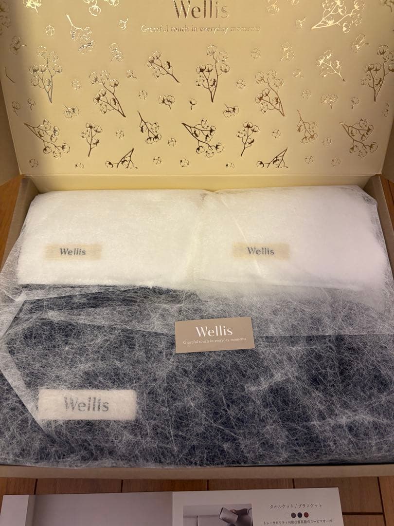 新品未使用 Wellis バスタオル1枚・フェイスタオル2枚セット　ウェリス