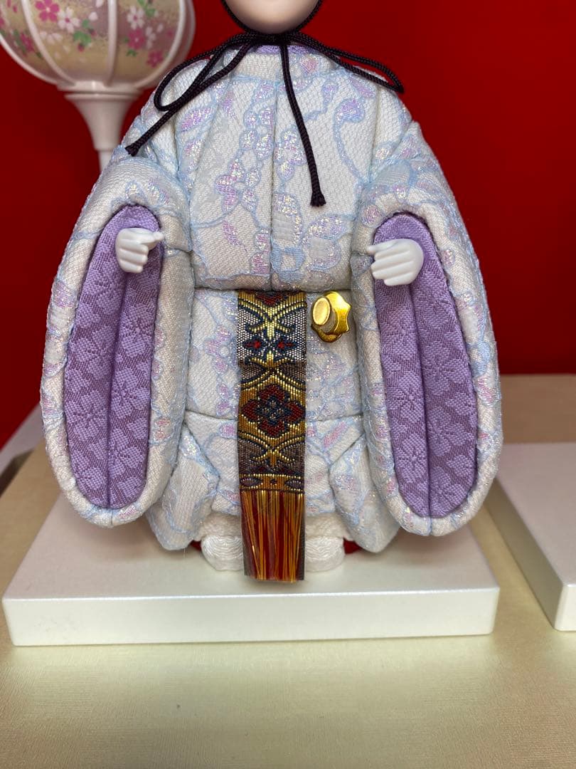 東京久月　木目込み人形　ほのか立ち親王飾り・杉田明十志　原作・木目込み　新井久夫