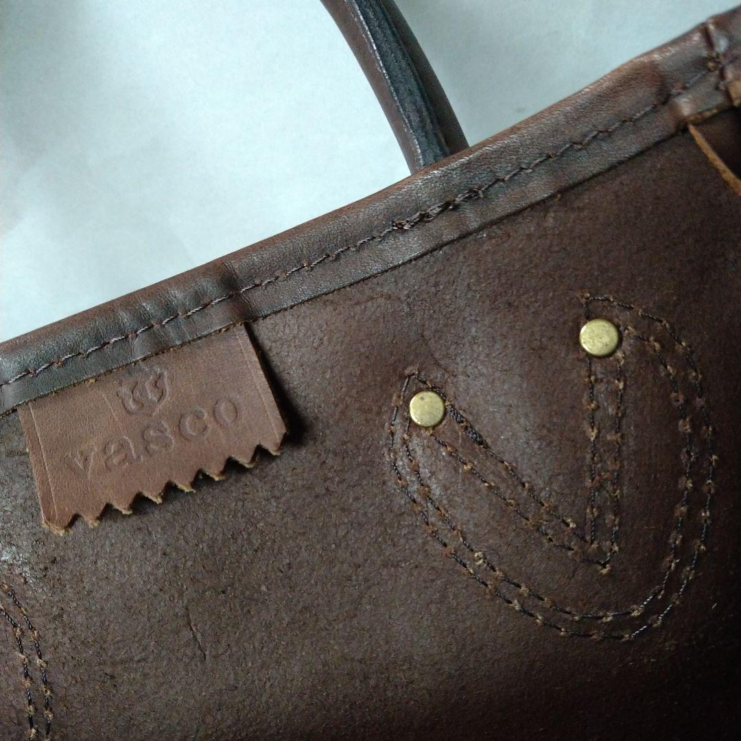 Vascoトートバッグ　ハンドバッグミニ小さめ（vs-269L)ブラウン