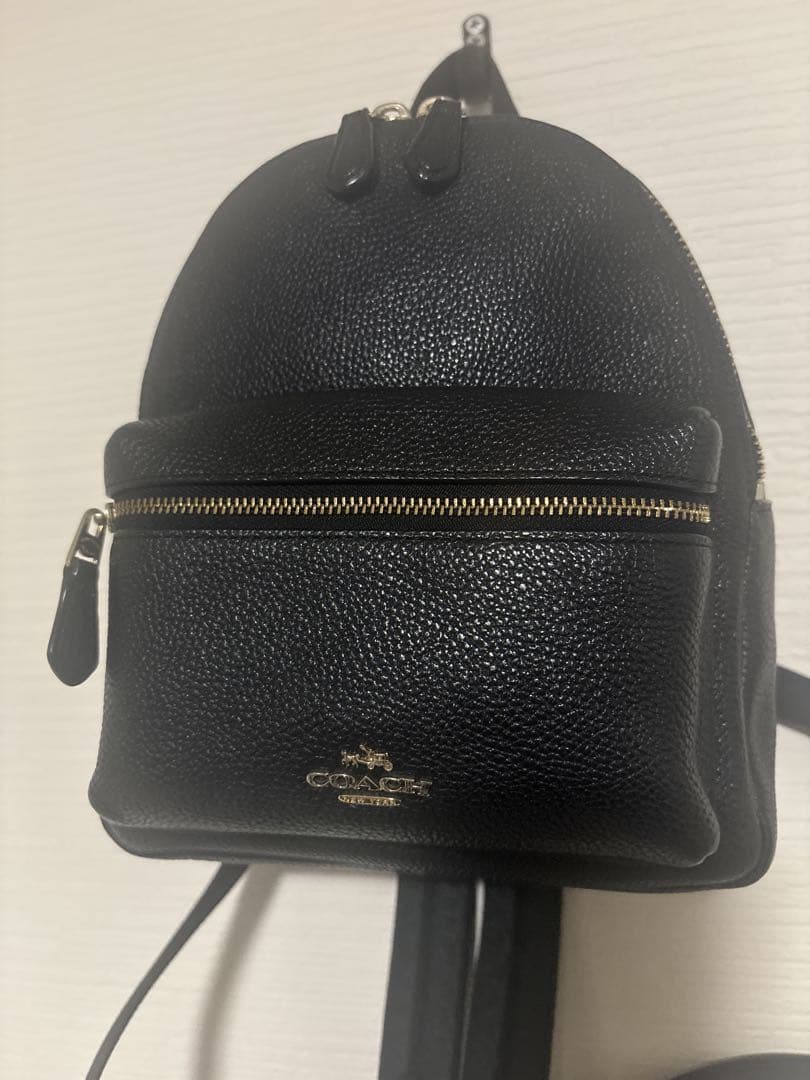 美品　COACH ブラック ミニリュック