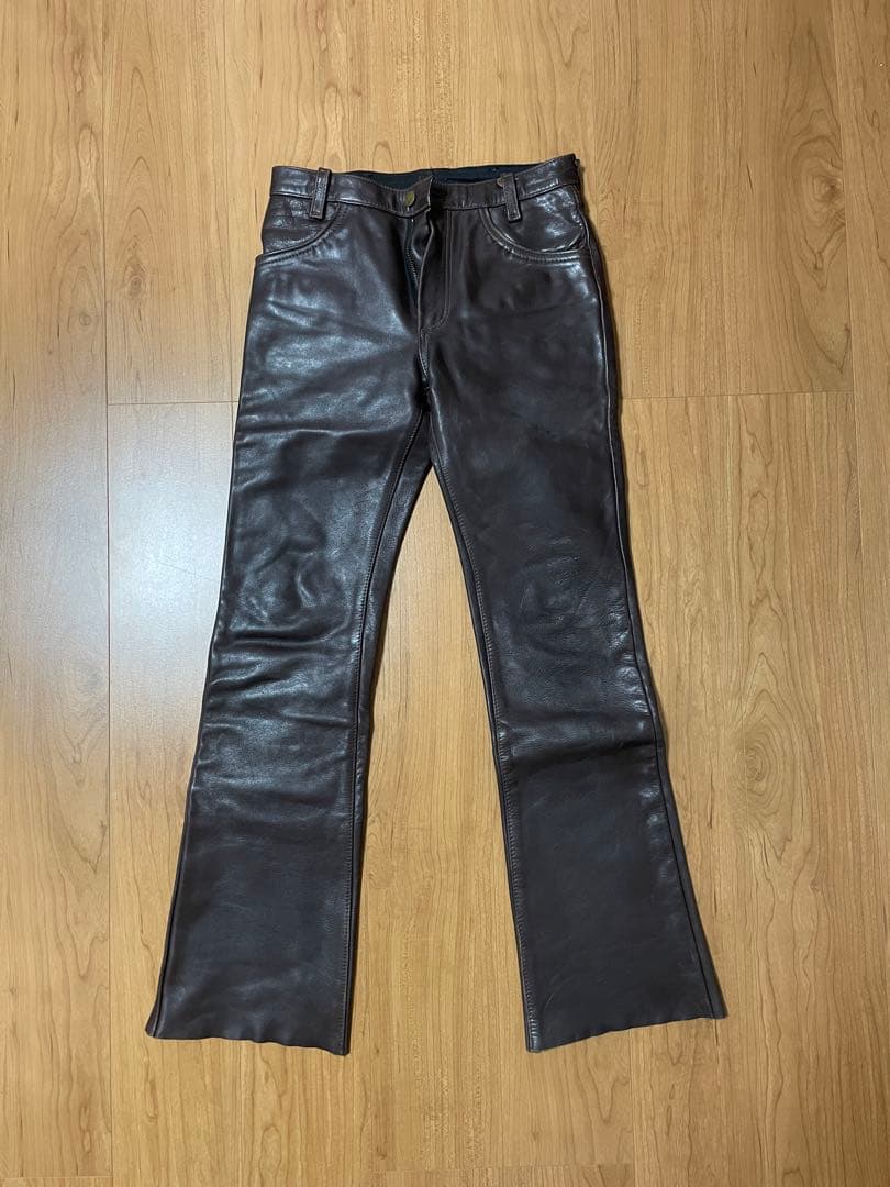 vanson レザーパンツ　29 茶色　中古品