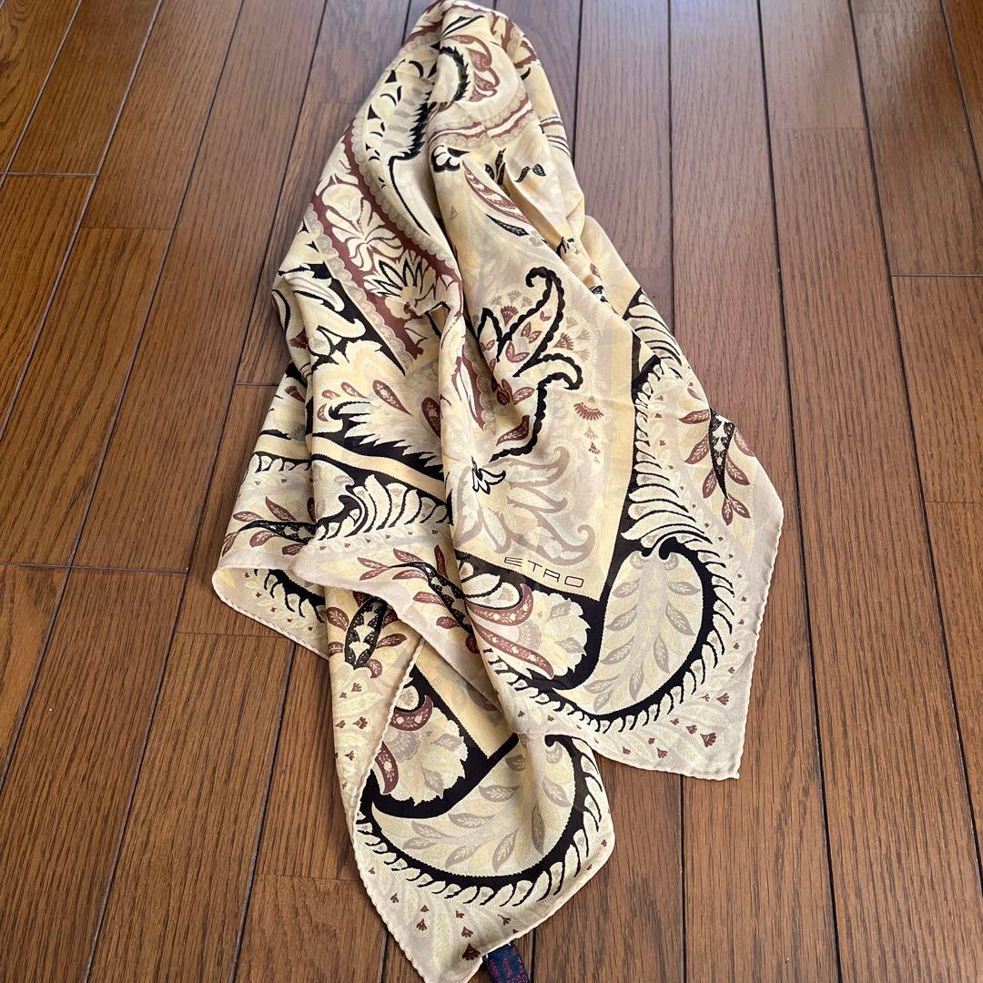 ETRO エトロ　シルク　スカーフ