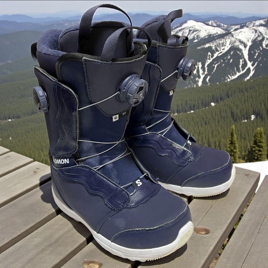 【良品】 スノーボードブーツ ダブルBOA IVY BOA 24 SALOMON