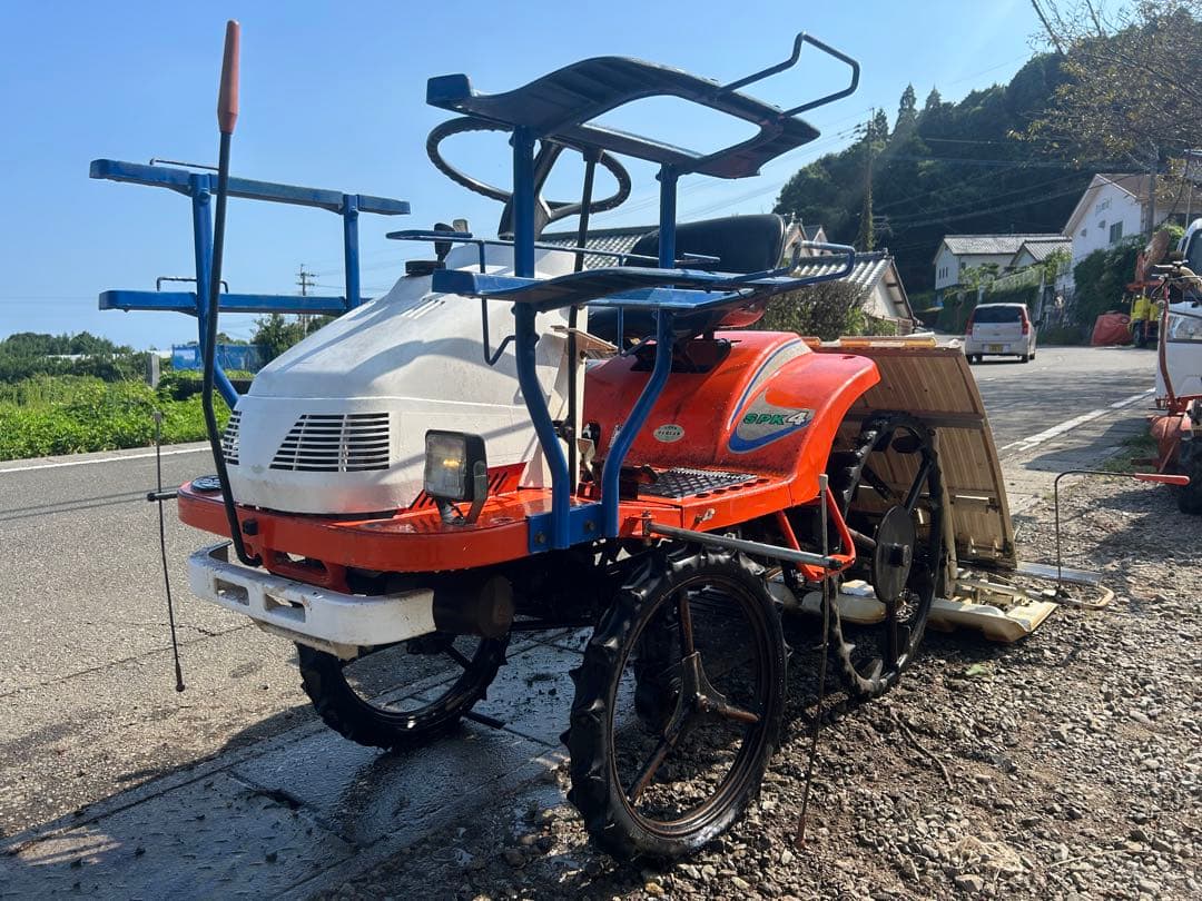 宮崎　クボタ　田植機 4条植え 6馬力　SPK4 ガソリン 田植え機 動画あり