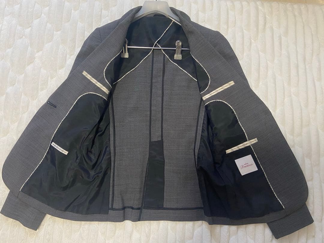 【美品】洋服の青山 n-line Precious パンツスーツ グレー