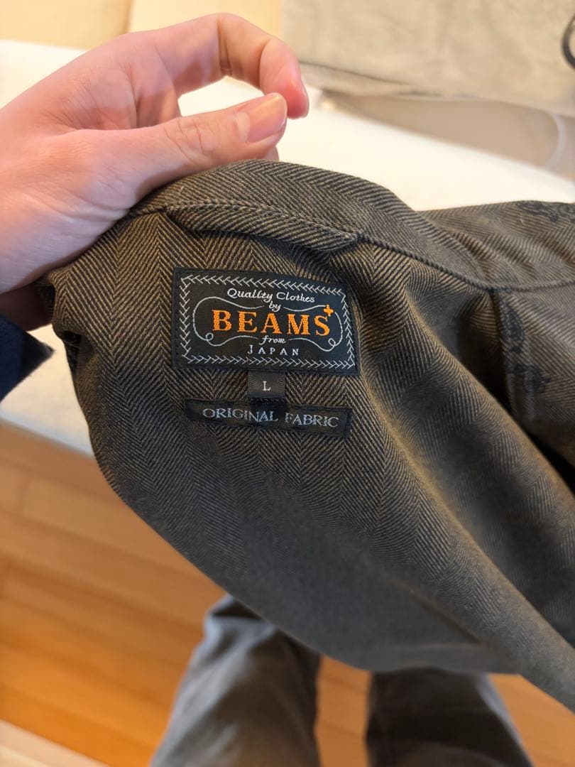 beams ＋　ジャケット　ブラウン　ペイズリー柄