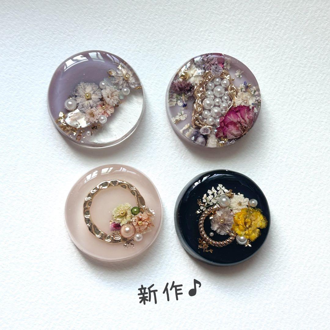 No.613 ハンドメイド　ドライフラワー　レジン　ヘアゴム　SALE